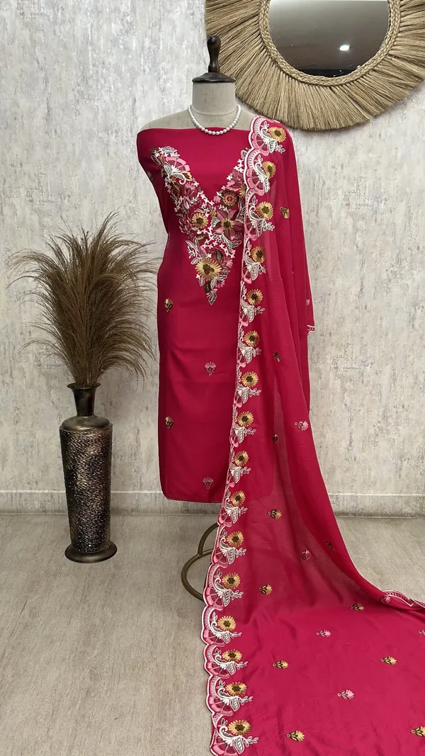Blossom_Grace_Unstiched_Suit_Dark_Pink