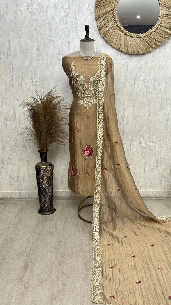 Golden_Floral_Charm_Unstiched_Suit_Golden_Beige