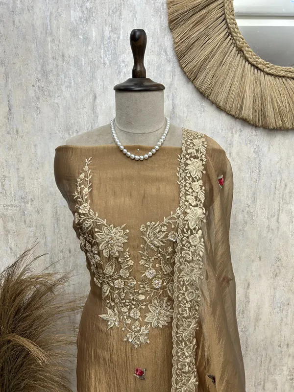 Golden_Floral_Charm_Unstiched_Suit_Golden_Beige