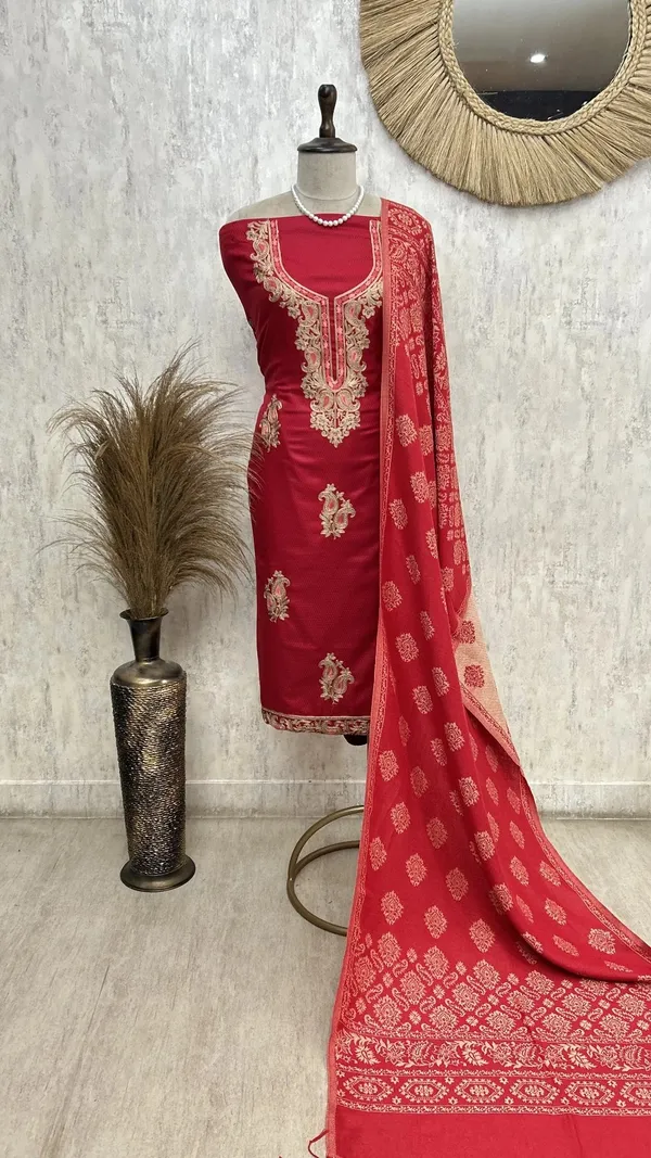 Royal_Teal_Unstiched_Suit_Dark_Red