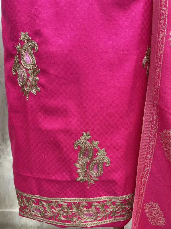 Royal_Teal_Unstiched_Suit_Hot_Pink
