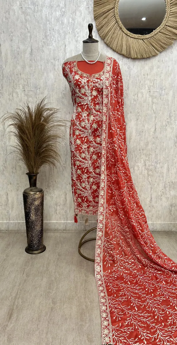 Elegant_Embroidered_Unstiched_Suit_Cherry_Red