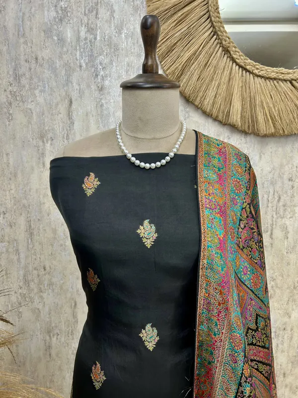 Fine_Silk_Unstitched_Suit_With_Position_Print_Black_1