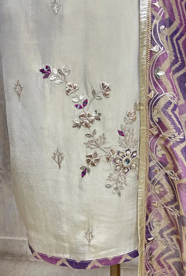 Tissue_Unstitched_Suit_With_Gota_Patti_Neckline_Purple