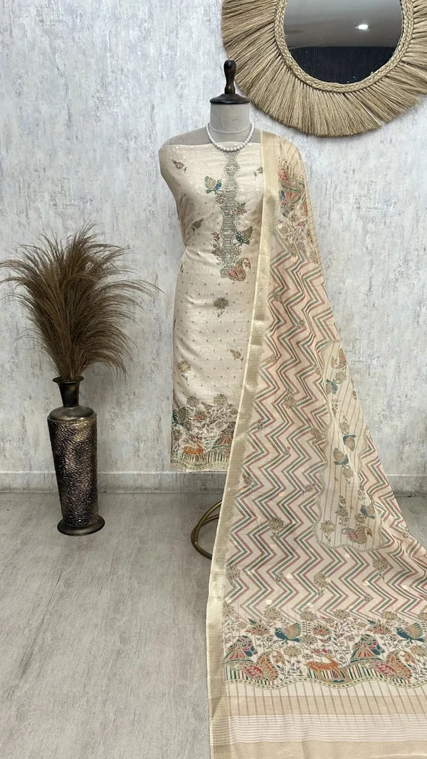 Folk_Motifs_Maheshwari_Unstitched_Suit_Off_White