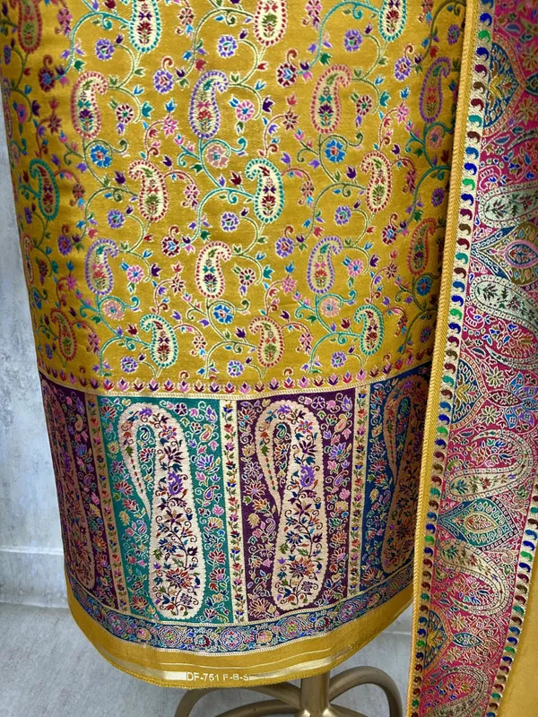 Luxurious_Silk_Unstitched_Suit_Mustard_Yellow