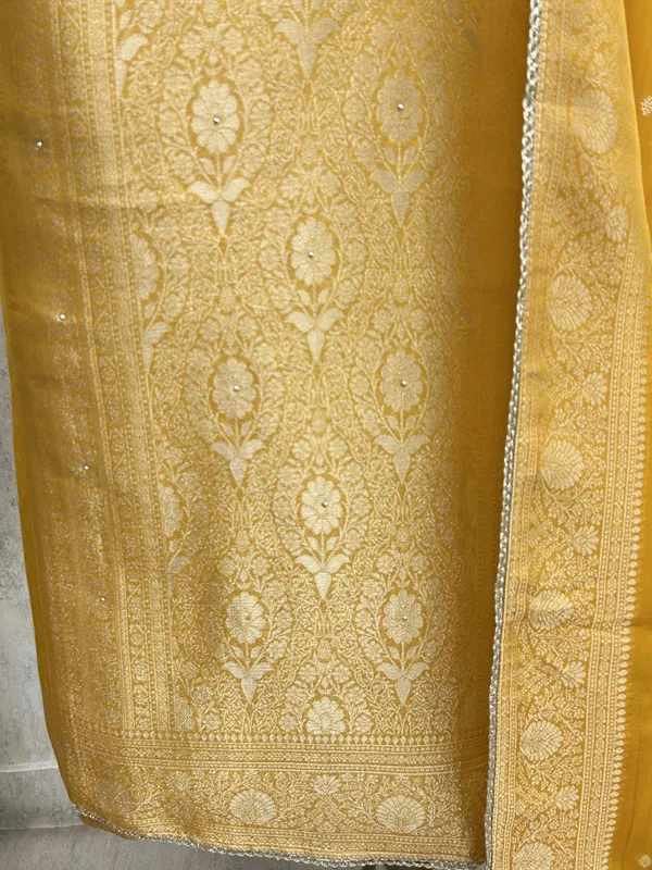 Brocade_Silk_Luxury_Unstitched_Suit_Mustard_Yellow