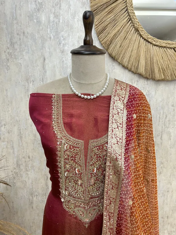 Gleam_Tissue_Unstitched_Suit_Dark_Pink