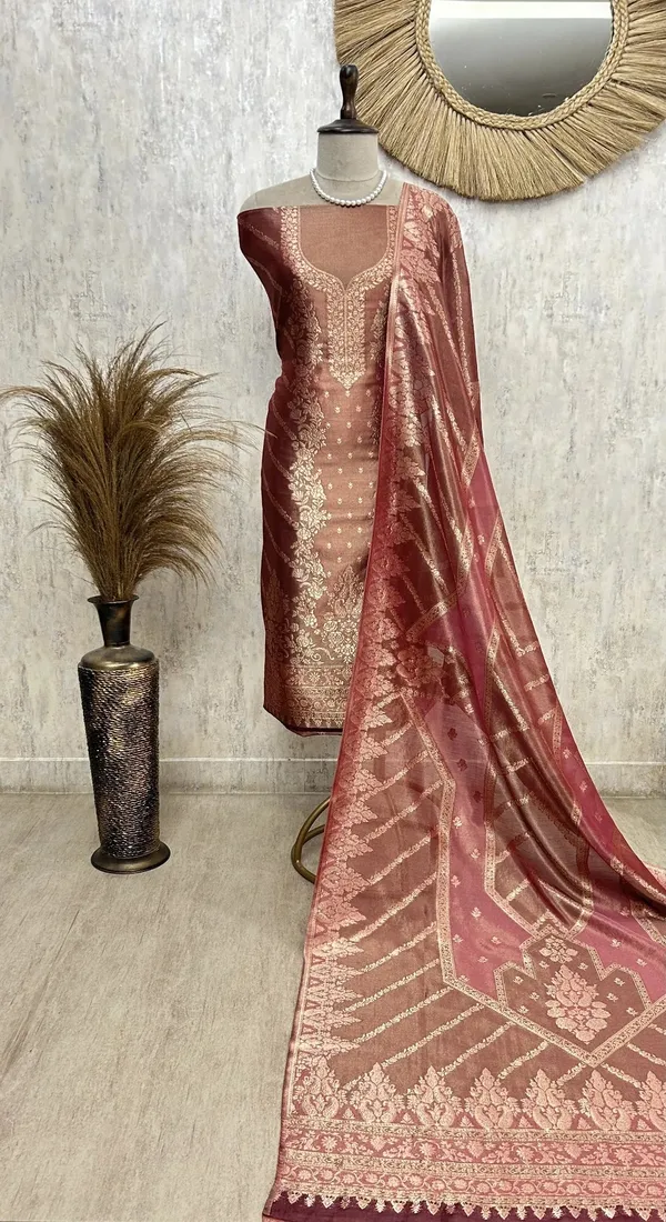Fine_Silk_Luxury_Unstitched_Suit_Maroon