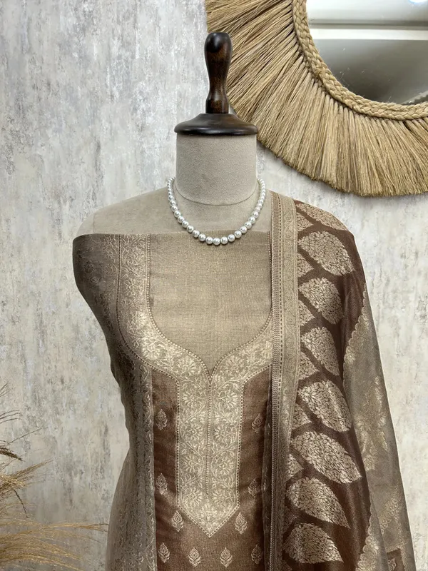 Fine_Silk_Luxury_Unstitched_Suit_Golden_Beige