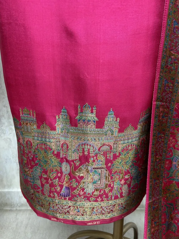 Rajwada_Elegance_Silk_Unstitched_Suit_Magenta_Pink