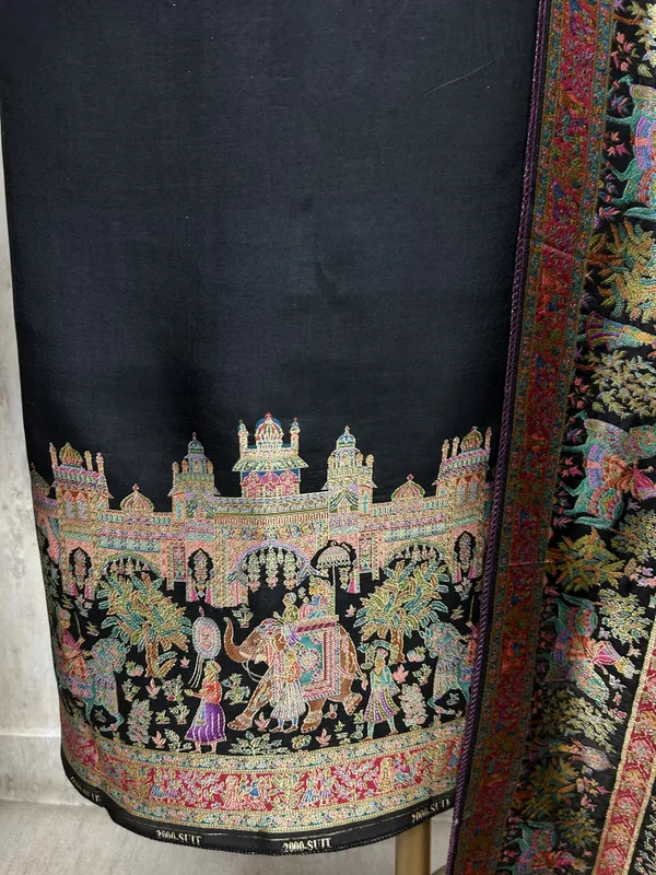 Rajwada_Elegance_Silk_Unstitched_Suit_Black_2