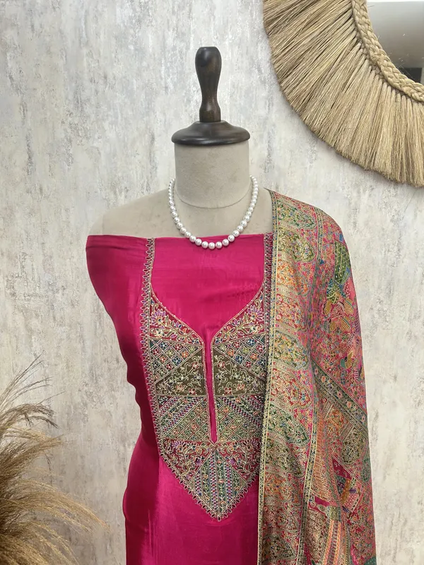 Royale_Silk_Unstitched_Suit_Magenta_Pink