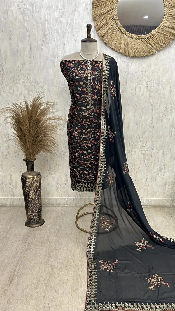 Opada_Silk_Embroidered_Unstitched_Suit_Black_1