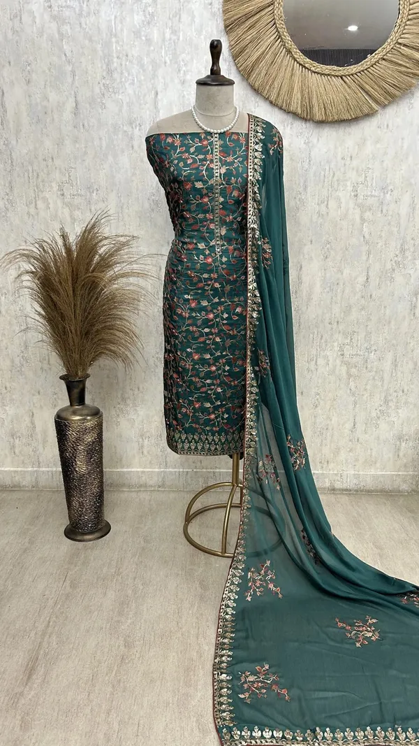 Opada_Silk_Embroidered_Unstitched_Suit_Teal_Green