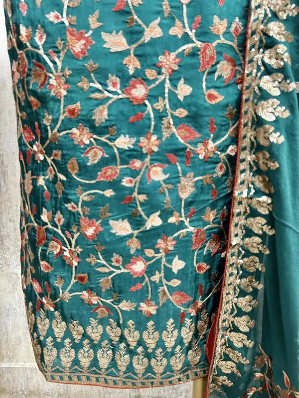 Opada_Silk_Embroidered_Unstitched_Suit_Teal_Green