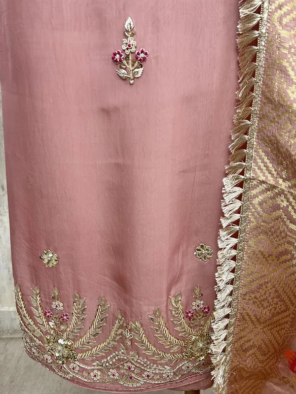 Premium_Organza_Handwork_Unstitched_Suit_Pink