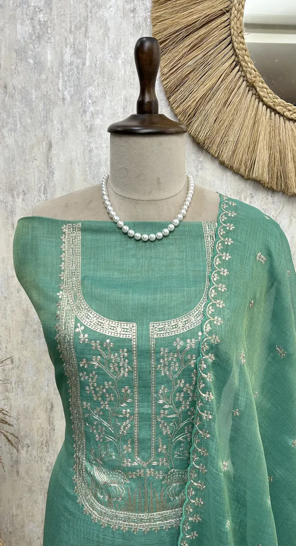 Tissue_Linen_Unstitched_Suit_With_Pita_Work_Teal_Green