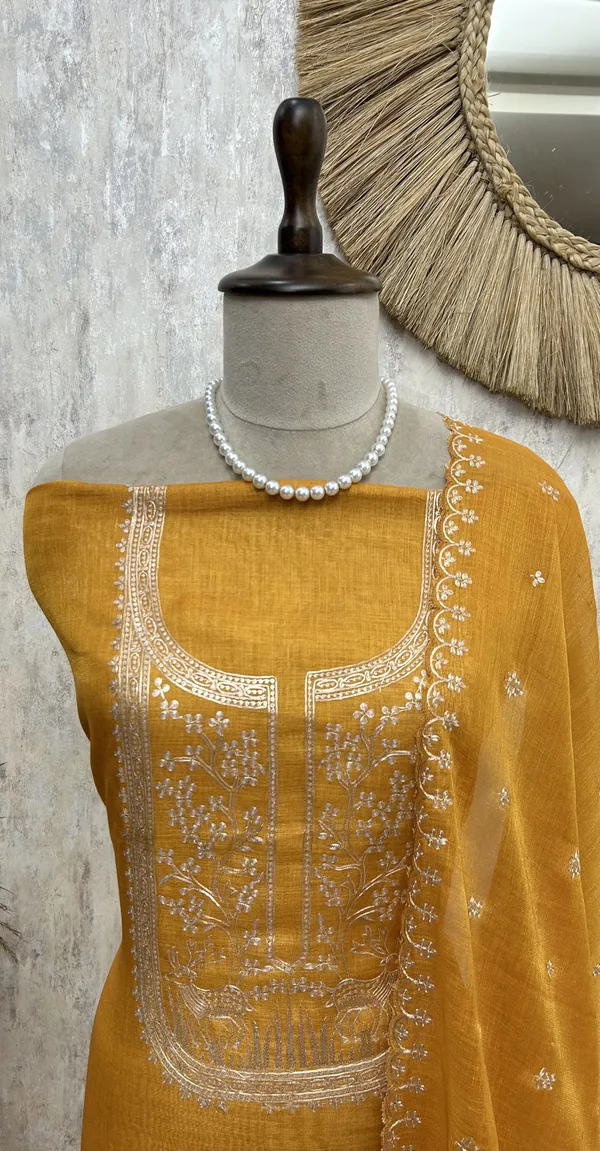 Tissue_Linen_Unstitched_Suit_With_Pita_Work_Mustard_Yellow
