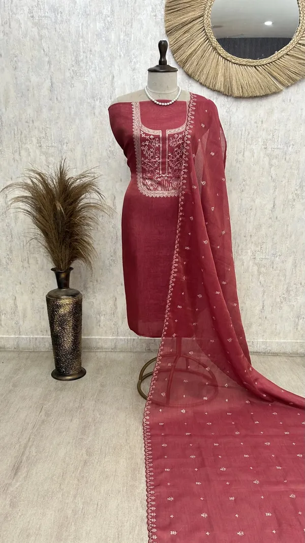 Tissue_Linen_Unstitched_Suit_With_Pita_Work_Dark_Pink