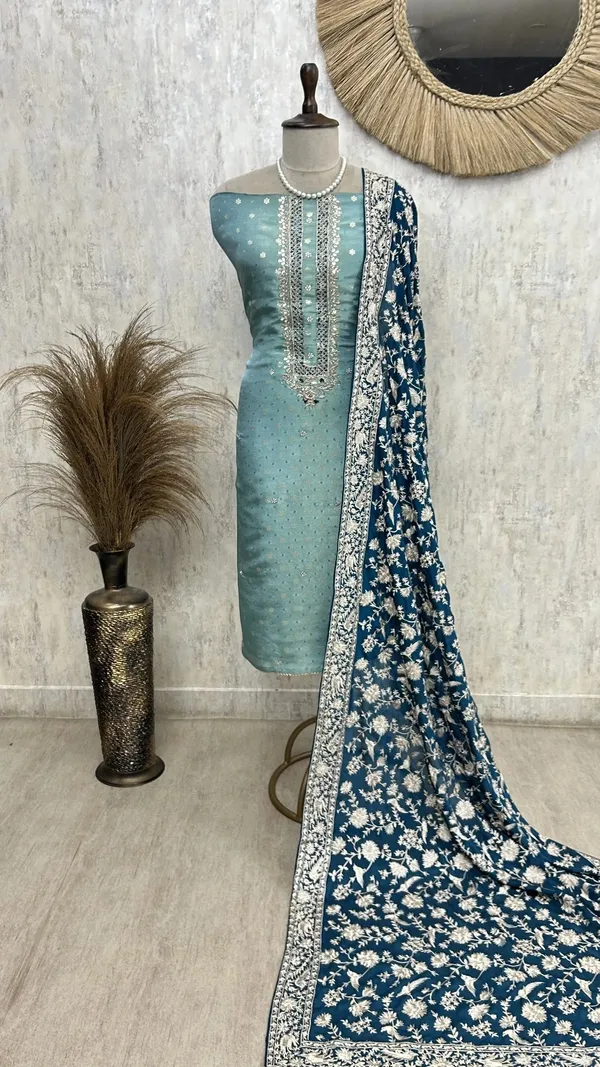 Tissue_Unstitched_Suit_With_Parsi_Embroidered_Dupatta_Sky_Blue