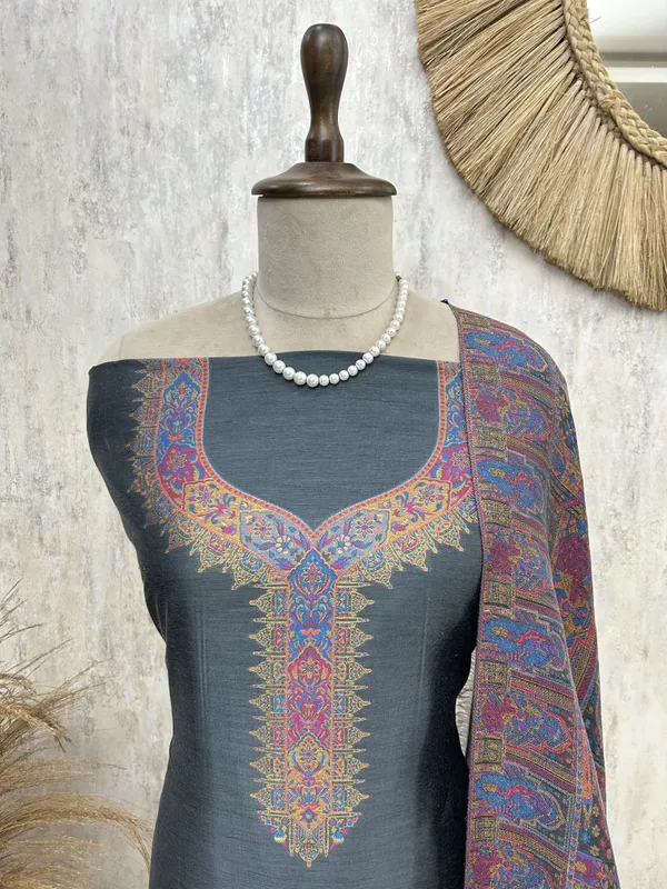 Kani_Weaving_Silk_Unstitched_Suit_Mouse_Grey