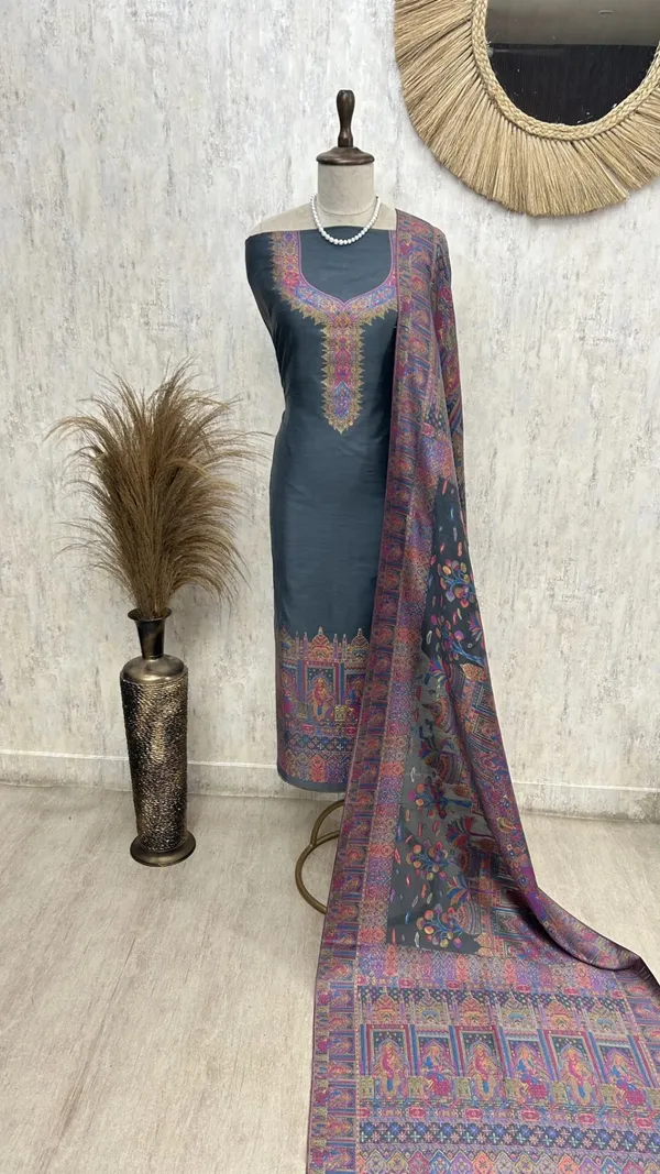 Kani_Weaving_Silk_Unstitched_Suit_Grey_1