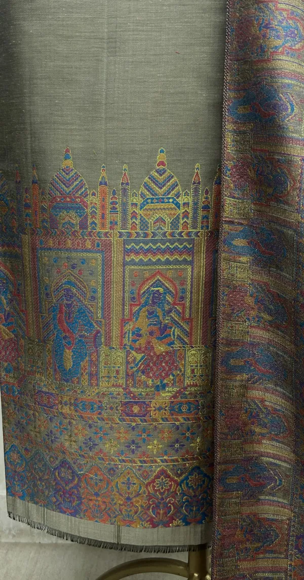 Kani_Weaving_Silk_Unstitched_Suit_Light_Grey