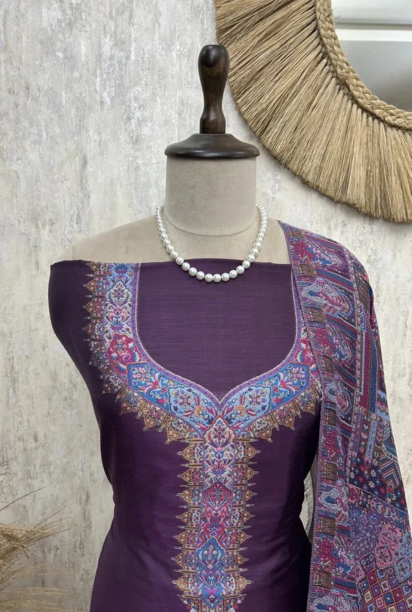 Kani_Weaving_Silk_Unstitched_Suit_Wine_Purple