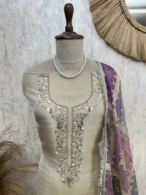 Ivory_Elegance_Tissue_Unstitched_Suit_Set_Dark_Lavender