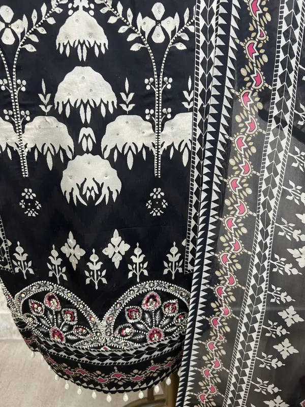 Russian_Crepe_Unstitched_Suit_Set_Featuring_Organza_Dupatta_Black