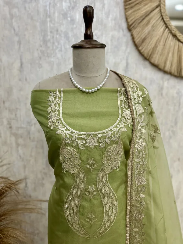 Tissue_Unstitched_Suit_Set_With_Tissue_Dupatta_Green