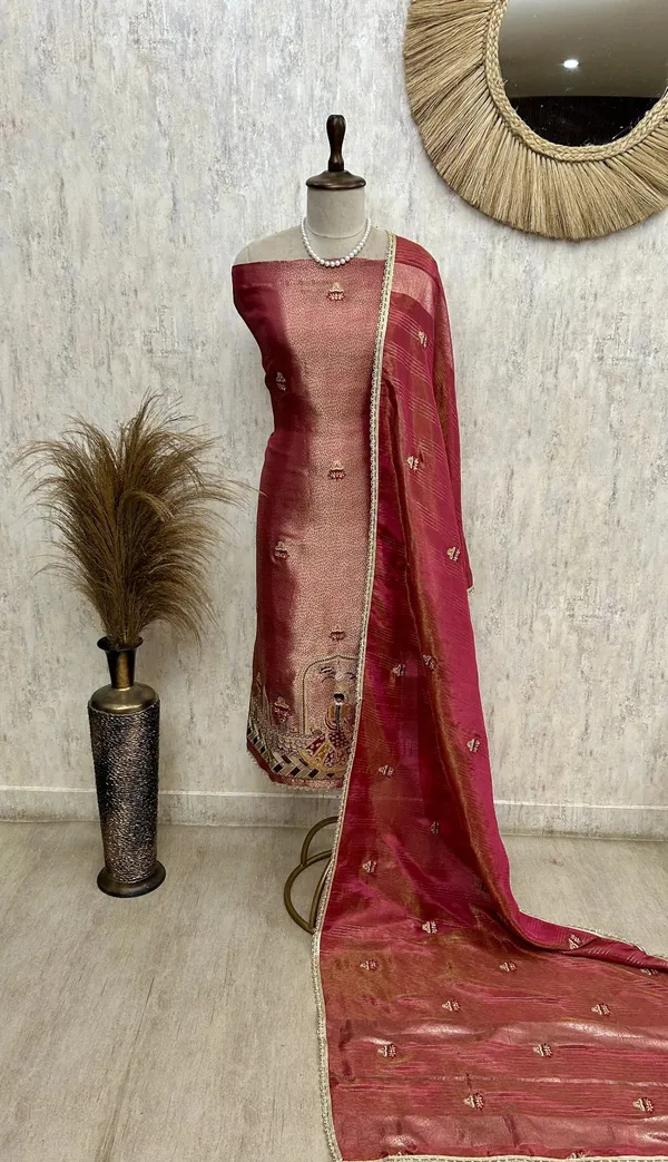 Karwa_Chauth_Special_Tissue_Unstitched_Suit_Set_Red