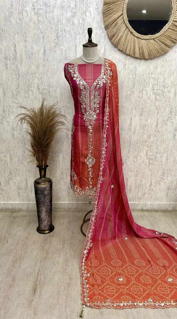 Crush_Tissue_Unstitched_Suit_Set_With_Crush_Tissue_Dupatta_Dark_Pink