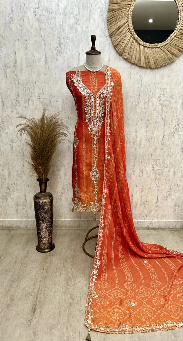 Crush_Tissue_Unstitched_Suit_Set_With_Crush_Tissue_Dupatta_Orange