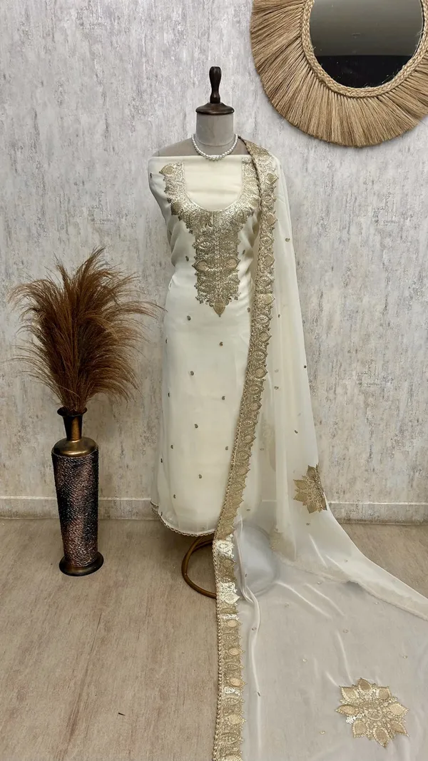 Organza_Unstitched_Suit_Set_Featuring_Organza_Dupatta_Light_Beige