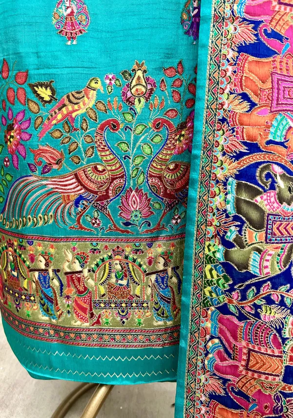 Silk_Unstitched_Suit_Set_Featuring_Silk_Dupatta_Blue