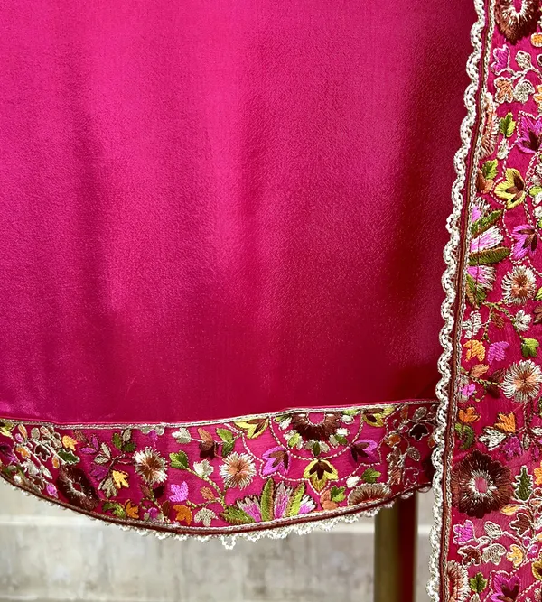 Chinnon_Unstitched_Suit_Set_With_Chinnon_Dupatta_Hot_Pink