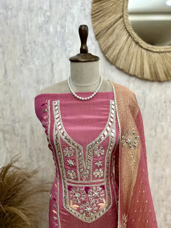 Crush_Tissue_Unstitched_Suit_Set_With_Crush_Tissue_Dupatta_Dark_Pink