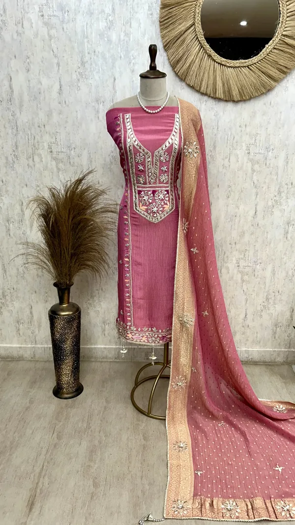 Crush_Tissue_Unstitched_Suit_Set_With_Crush_Tissue_Dupatta_Dark_Pink