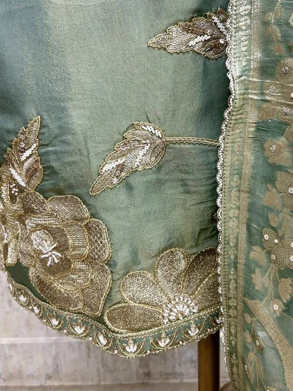 Tissue_Unstitched_Suit_Set_With_Organza_Dupatta_Green