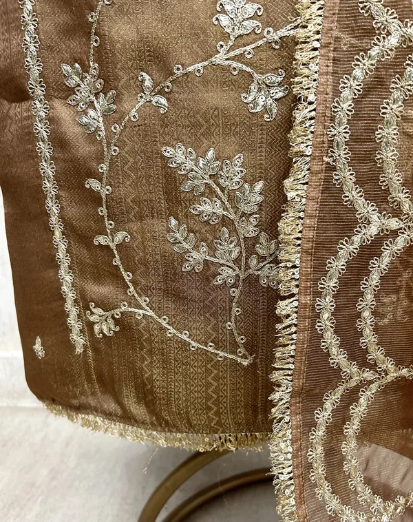 Silk_Unstitched_Suit_Set_Featuring_Tissue_Dupatta_Golden_Beige