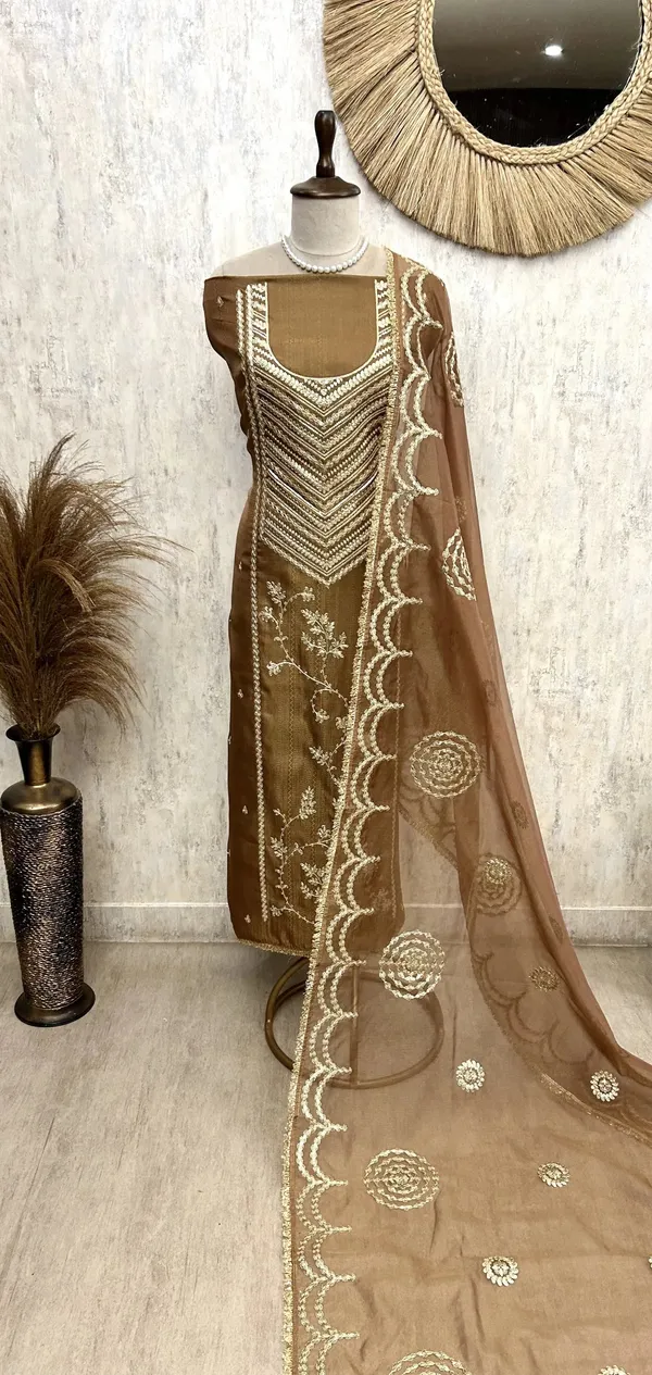 Silk_Unstitched_Suit_Set_Featuring_Tissue_Dupatta_Golden_Beige