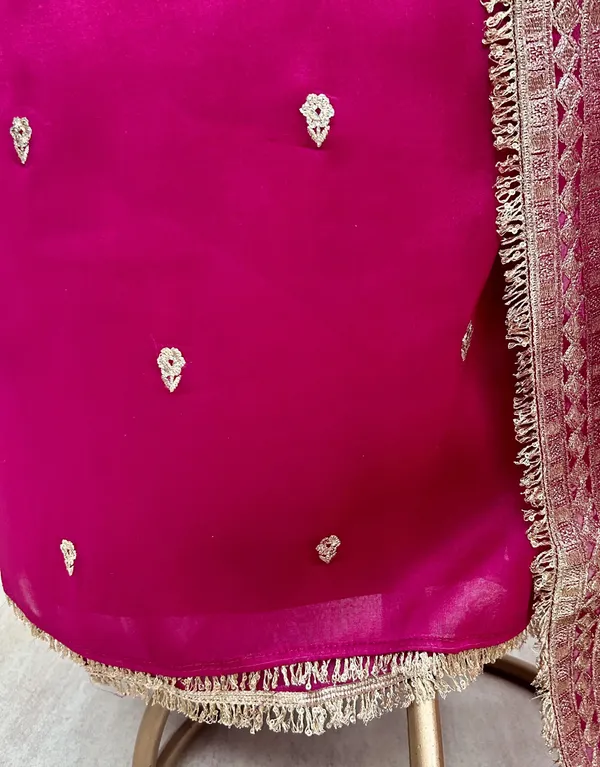 Organza_Unstitched_Suit_Set_With_Organza_Dupatta_Dark_Pink