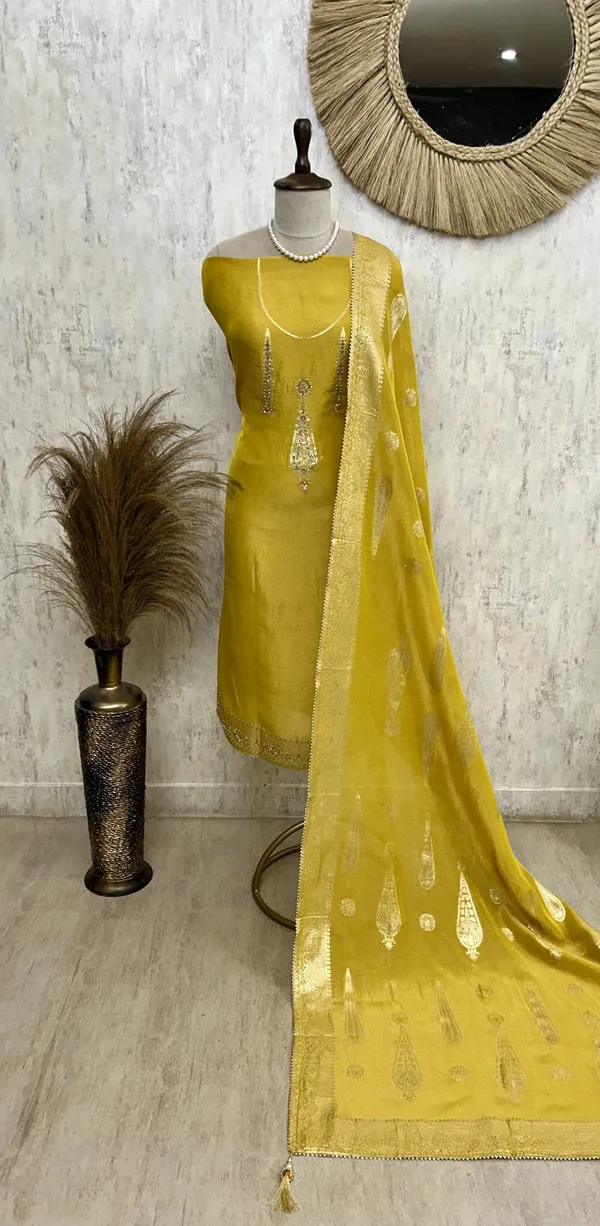 Tissue_Unstitched_Suit_Set_With_Tissue_Dupatta_Yellow