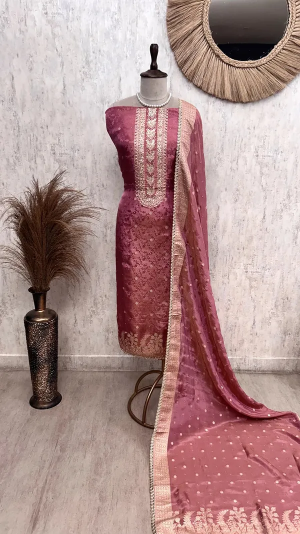 Tissue_Silk_Unstitched_Suit_Set_Featuring_Zardosi_Work_Pink