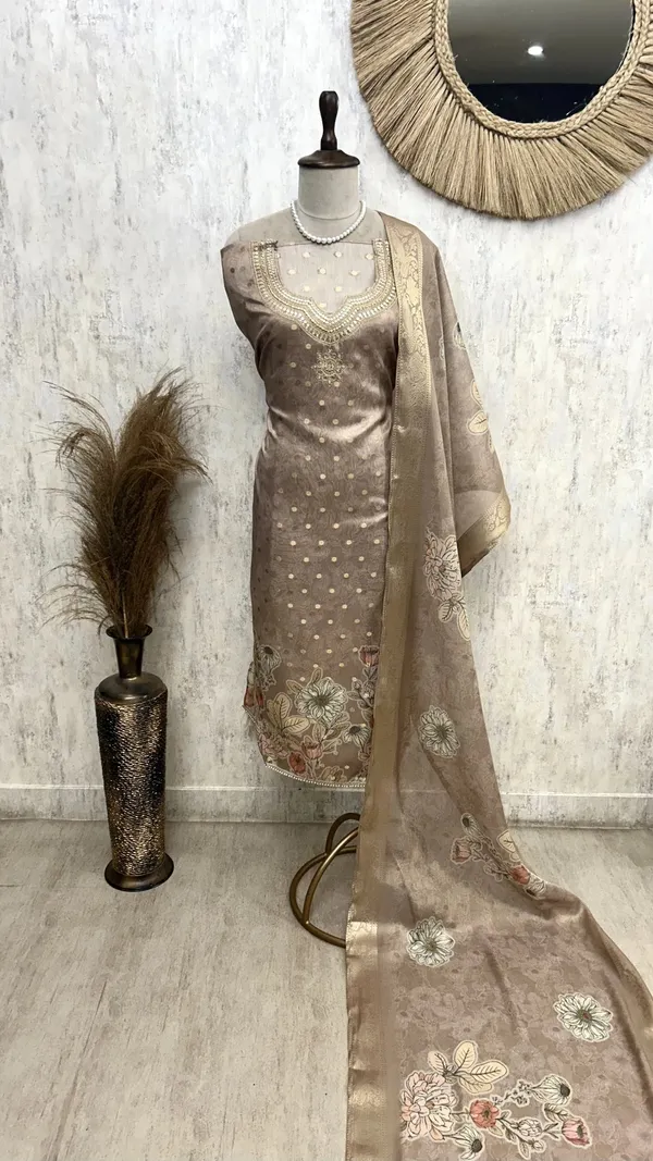 Tissue_Unstitched_Suit_Set_Featuring_Sequence_And_Banarasi_Weaving_Gold