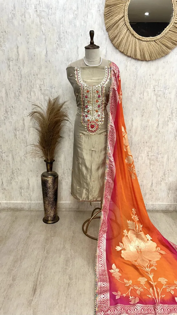 Tissue_Unstitched_Suit_Set_Featuring_Organza_Dupatta_Orange