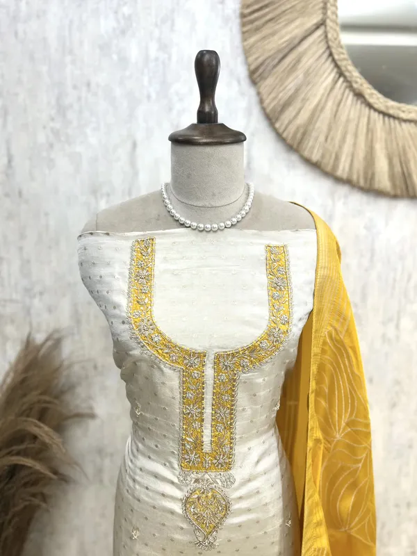 Unstitched_Tissue_Suit_Set_Featuring_Silk_Dupatta_Yellow