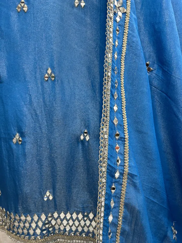 Tissue_Unstitched_Suit_Set_With_Mirror_Work_Yellow